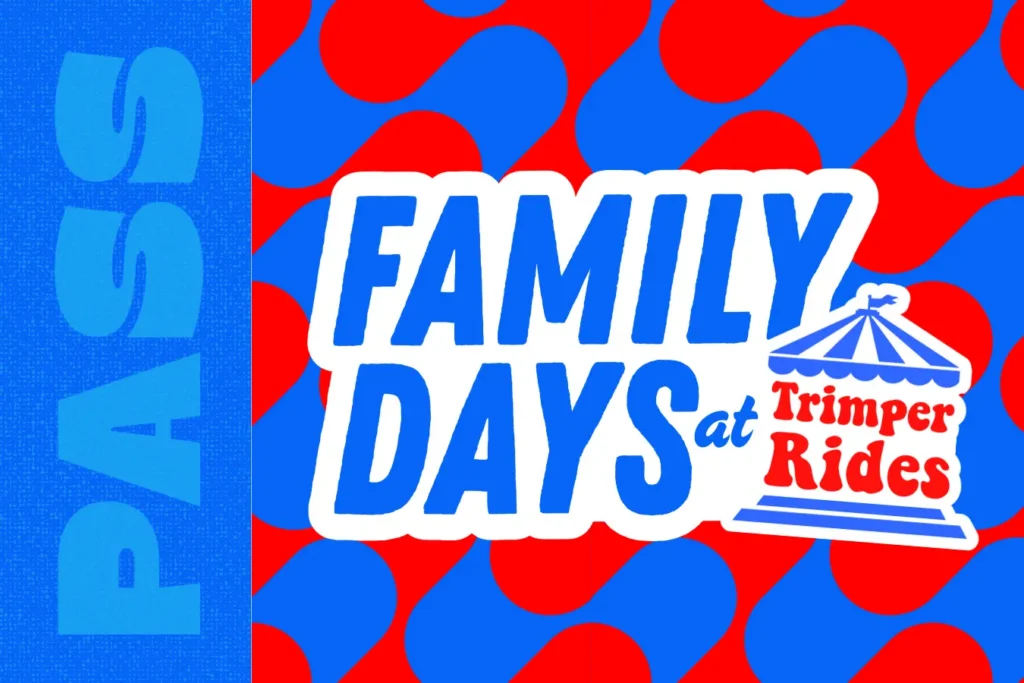Family Days pass graphic for Trimper Rides amusement park in Ocean City, Maryland